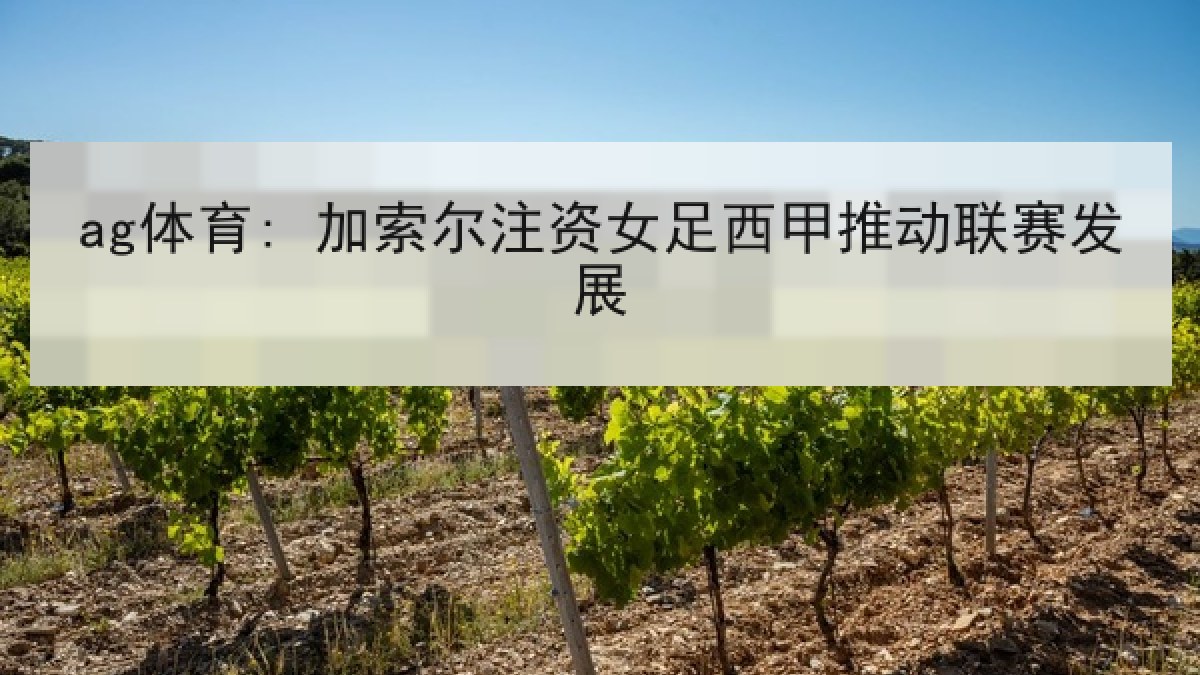 ag体育: 加索尔注资女足西甲推动联赛发展